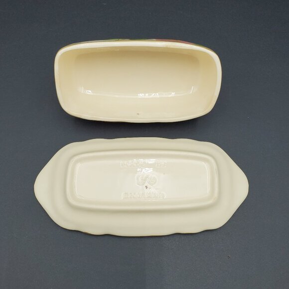 Franciscan Desert Rose Covered Butter Dish Butter Keeper 1/4 Lb Butter Plate - Picture 4 of 9